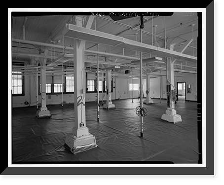 Historic Framed Print, Mare Island Naval Shipyard, Administrative Offices & Cafeteria, Twelfth Street, north side between Railroad Avenue & Cedar Aveneu, Vallejo, Solano County, CA - 12,  17-7/8" x 21-7/8"