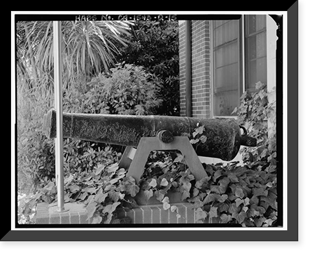 Historic Framed Print, Mare Island Naval Shipyard, Administrative Offices, Walnut Avenue, east side between Seventh & Eighth Streets, Vallejo, Solano County, CA - 15,  17-7/8" x 21-7/8"