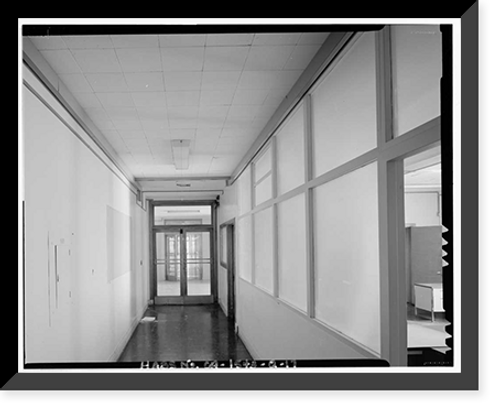 Historic Framed Print, Mare Island Naval Shipyard, Administrative Offices, Walnut Avenue, east side between Seventh & Eighth Streets, Vallejo, Solano County, CA - 17,  17-7/8" x 21-7/8"