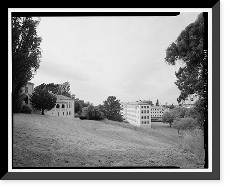Historic Framed Print, Mare Island Naval Shipyard, Wilderman Hall, Johnson Lane, north side adjacent to (south of) Hospital Complex, Vallejo, Solano County, CA - 2,  17-7/8" x 21-7/8"