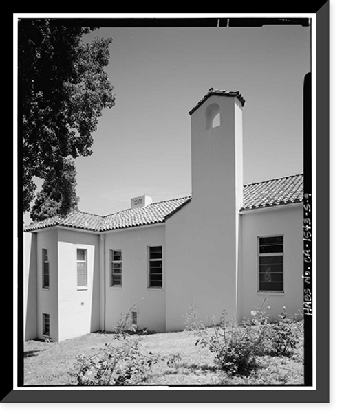 Historic Framed Print, Mare Island Naval Shipyard, Wilderman Hall, Johnson Lane, north side adjacent to (south of) Hospital Complex, Vallejo, Solano County, CA - 8,  17-7/8" x 21-7/8"