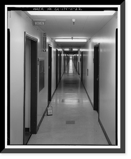 Historic Framed Print, Hughes Aircraft Company, Radar Building, 6775 Centinela Avenue, Los Angeles, Los Angeles County, CA - 22,  17-7/8" x 21-7/8"