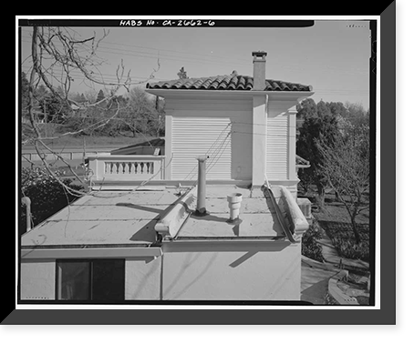 Historic Framed Print, Guiseppe Murer House, 1121 Folsom Boulevard, Folsom, Sacramento County, CA - 6,  17-7/8" x 21-7/8"