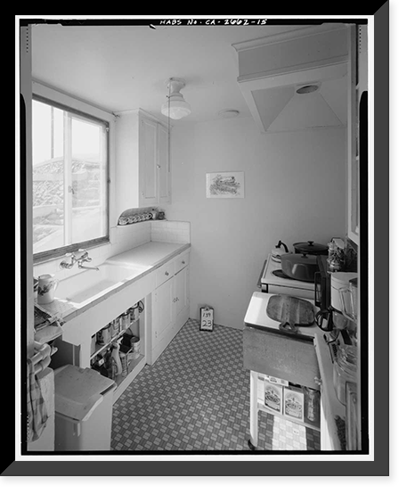 Historic Framed Print, Guiseppe Murer House, 1121 Folsom Boulevard, Folsom, Sacramento County, CA - 15,  17-7/8" x 21-7/8"