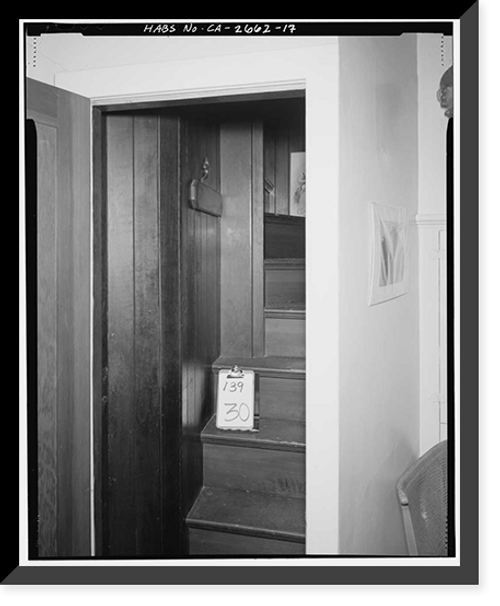 Historic Framed Print, Guiseppe Murer House, 1121 Folsom Boulevard, Folsom, Sacramento County, CA - 17,  17-7/8" x 21-7/8"