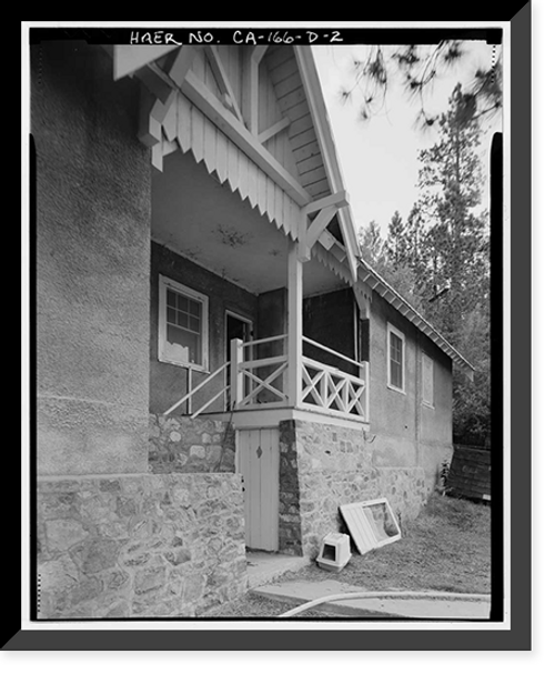 Historic Framed Print, Rush Creek Hydroelectric System, Worker Cottage, Rush Creek, June Lake vicinity, Mono County, CA - 41,  17-7/8" x 21-7/8"