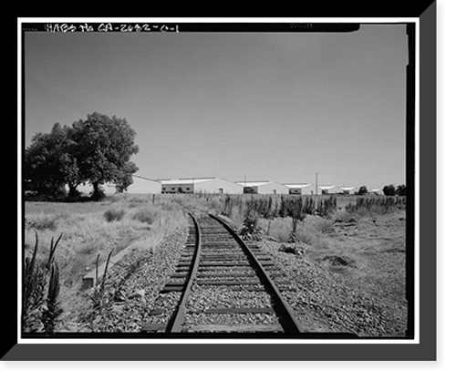 Historic Framed Print, Naval Supply Annex Stockton, Steel Warehouse Type, Between James & Humphreys Drives south of Embarcadero, Stockton, San Joaquin County, CA,  17-7/8" x 21-7/8" Historic Framed Print, Naval Supply Annex Stockton, Steel Warehouse Type, Between James & Humphreys Drives south of Embarcadero, Stockton, San Joaquin County, CA,  17-7/8" x 21-7/8"