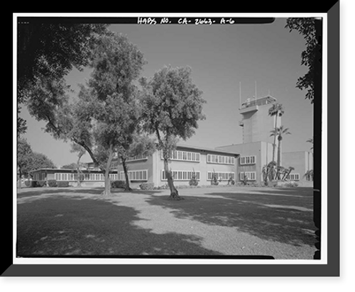 Historic Framed Print, Roosevelt Base, Administration & Brig Building, Bounded by Nevada & Colorado Streets, Reeves & Ric, Long Beach, Los Angeles County, CA - 6,  17-7/8" x 21-7/8"