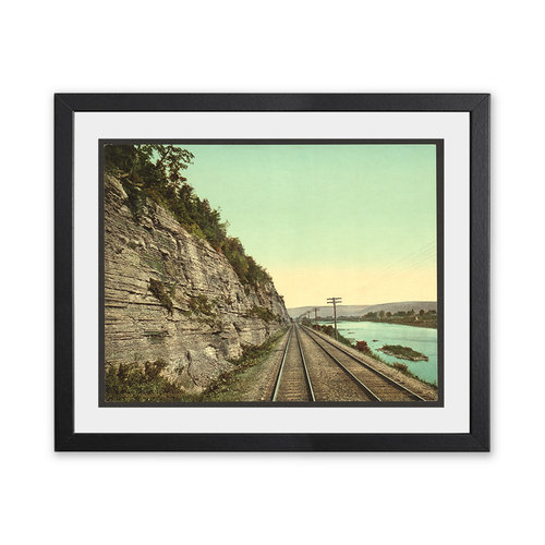 Historic Framed Print Palisades corning new york, 17-7/8" x 21-7/8"