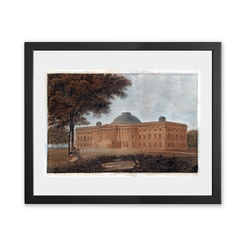 Historic Framed Print Vintage US Capitol -1, 17-7/8" x 21-7/8"