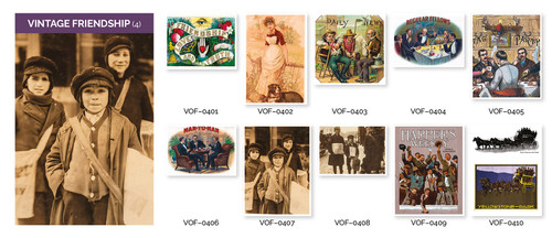 Vintage Friendship 4 - Set of 10 Cards
