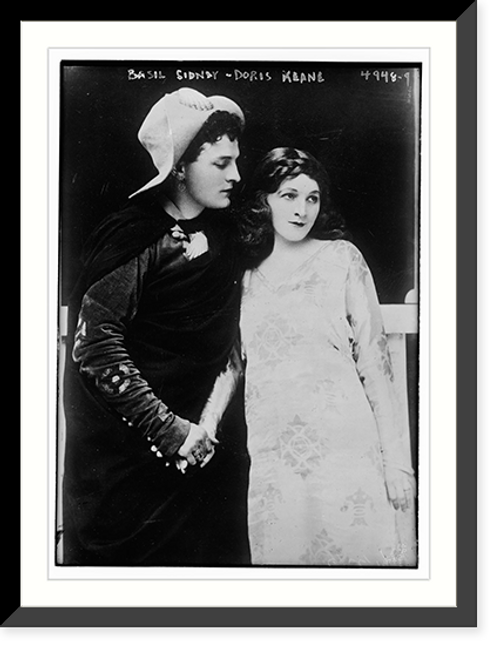 Historic Framed Print, Basil Sidney, Doris Keane,  17-7/8" x 21-7/8" Historic Framed Print, Basil Sidney, Doris Keane,  17-7/8" x 21-7/8"