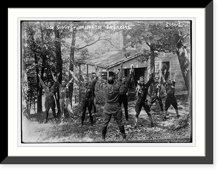 Mimetic exercise, Boy Scouts - 2, Historic Print