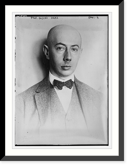 Prof. Gustav Herz, Antique Poster