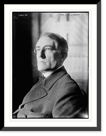 Historic Framed Print, Rev. J.R. Straton,  17-7/8" x 21-7/8"