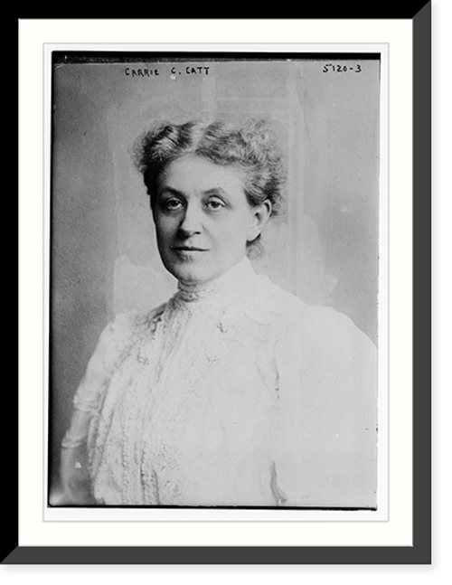 Historic Framed Print, Carrie C. Catt,  17-7/8" x 21-7/8"