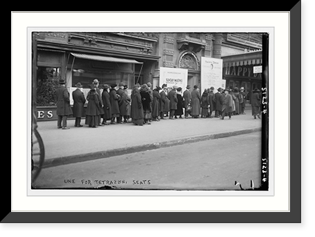 Line for Tetrazzini seats, Antique Print