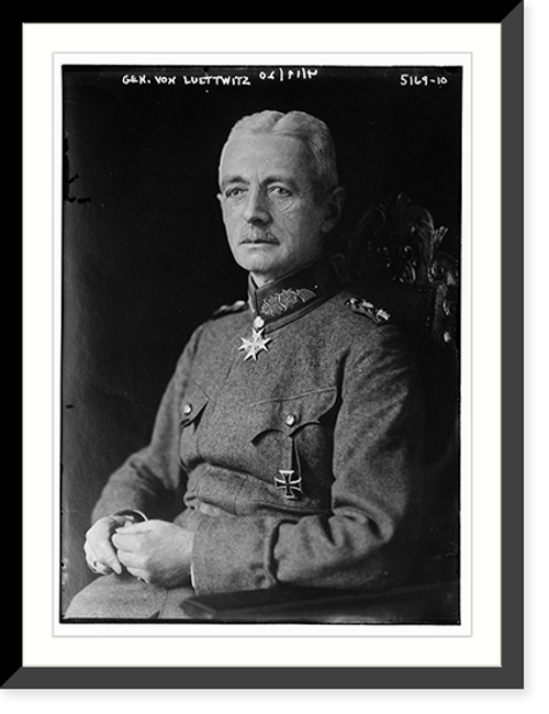 Historic Framed Print, Gen. Von Luettwitz,  17-7/8" x 21-7/8"
