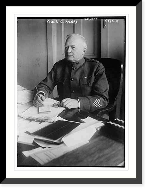 Historic Framed Print, Gen. D.C. Shanks,  17-7/8" x 21-7/8"