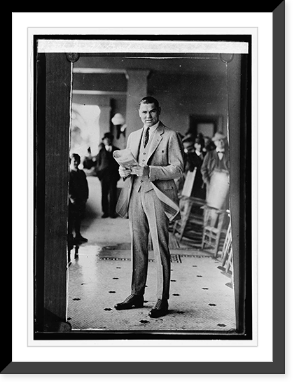 Historic Framed Print, Jack Dempsey,  17-7/8" x 21-7/8"