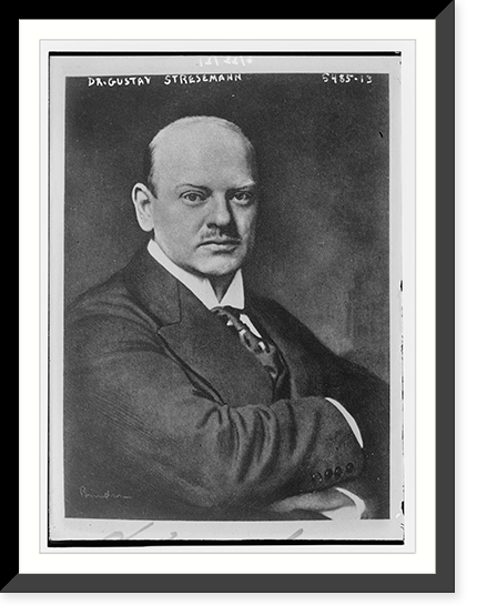 Historic Framed Print, Dr. Gustav Stresemann,  17-7/8" x 21-7/8"