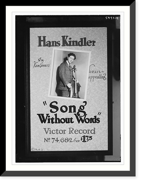 Historic Framed Print, Victor Poster : H. Kindler,  17-7/8" x 21-7/8"