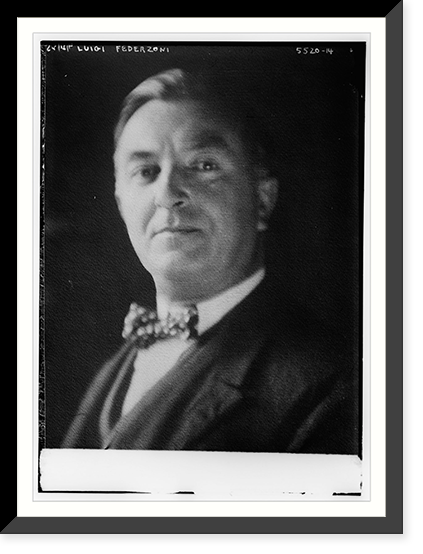 Historic Framed Print, Luigi Federzoni,  17-7/8" x 21-7/8"