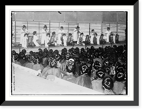 Historic Framed Print, Hair dressing contest - Jap.,  17-7/8" x 21-7/8"