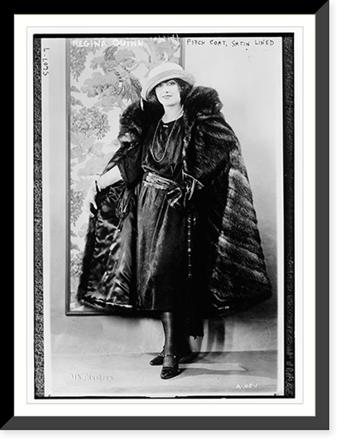 Historic Framed Print, Regina Quinn (fitch coat, Satin lined),  17-7/8" x 21-7/8"