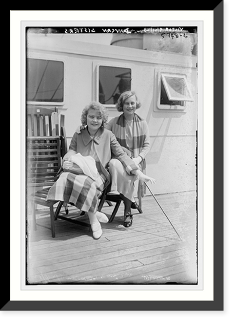 Historic Framed Print, Duncan sisters,  17-7/8" x 21-7/8"