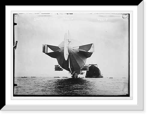 Historic Framed Print, Stern of Zeppelin airship,  17-7/8" x 21-7/8"