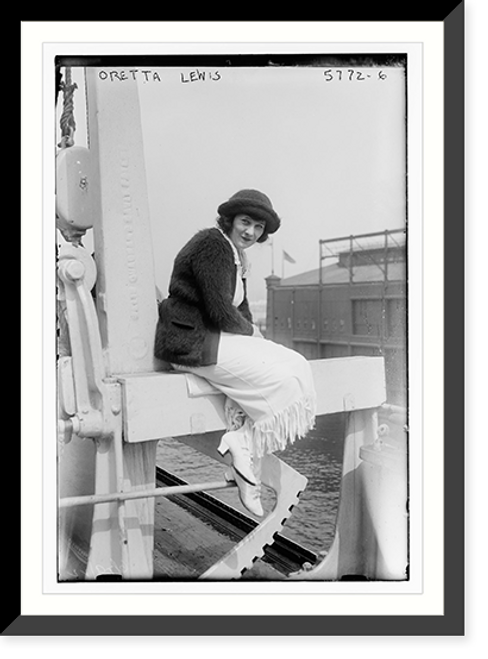 Historic Framed Print, Oretta Lewis,  17-7/8" x 21-7/8"