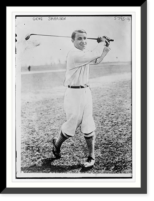 Historic Framed Print, Gene Sarazen,  17-7/8" x 21-7/8"