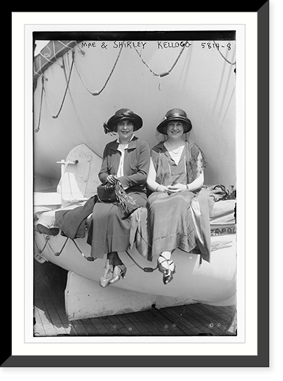 Historic Framed Print, Mae and Shirly Kellogg,  17-7/8" x 21-7/8"