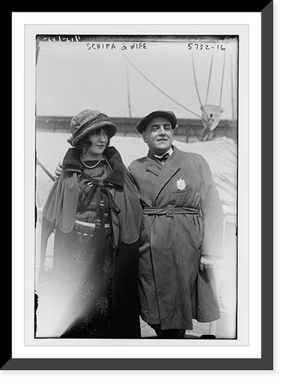 Schipa and wife, 1/15/25 Classic, Historic Reproduction