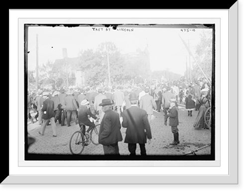 Historic Framed Print, Crowd for Taft - 2,  17-7/8" x 21-7/8"