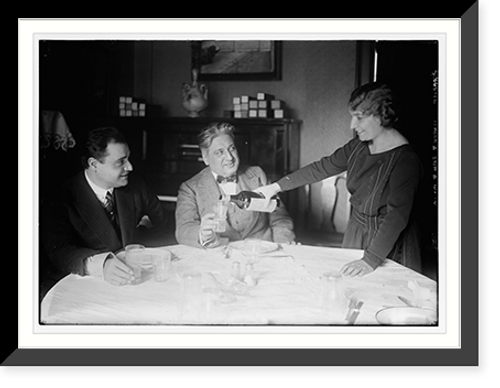 Historic Framed Print, Gigli, wife and Rosati,  17-7/8" x 21-7/8"