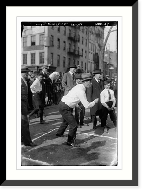 Historic Framed Print, Will Rogers plays horse-shoes,  17-7/8" x 21-7/8"