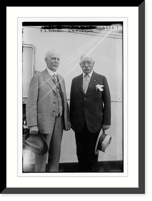 Historic Framed Print, F.E. Wadhams, G.W. Wickersham,  17-7/8" x 21-7/8"