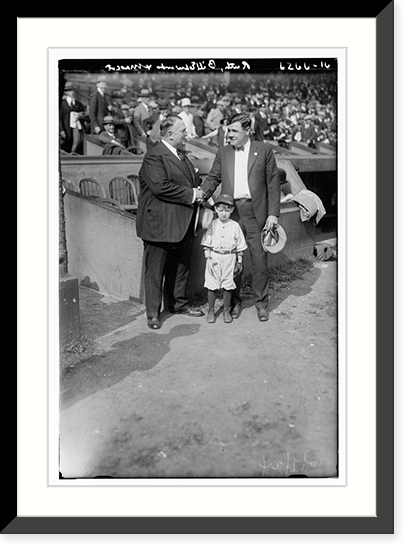 Ruth, Bill Edwards & mascot, 10/7/24, Vintage Wall Art