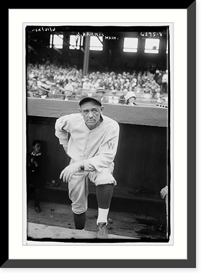 Historic Framed Print, J. Harris (Wn. Baseball),  17-7/8" x 21-7/8"