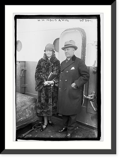 W.W. Inglis & wife, Antique Print