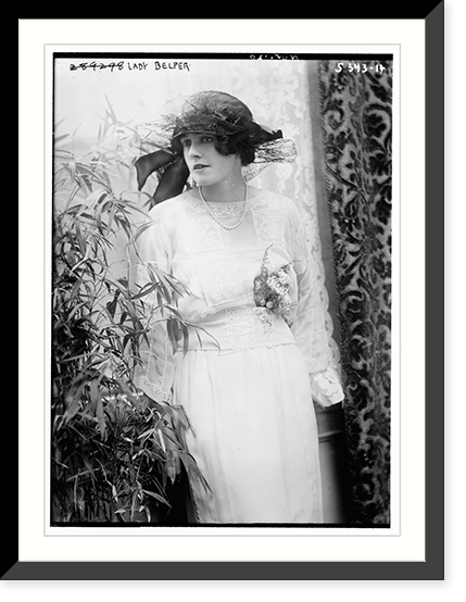 Historic Framed Print, Lady Belper,  17-7/8" x 21-7/8"