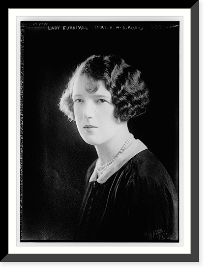 Lady Furnival (Mrs. A.W.S. Agar), 3/11/25 Classic, Antique Wall Art