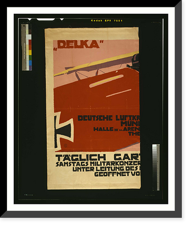 Deutsche Luftkriegsbeute Ausstellung Muumlnchen 1918. J.U. Engelhard, Vintage Wall Art