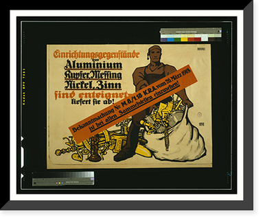 Einrichtungsgegenstaumlnde aus Aluminium Kupfer Messing Nickel Zinn sind enteignet liefert sie ab!. Louis Oppenheim, Antique Print