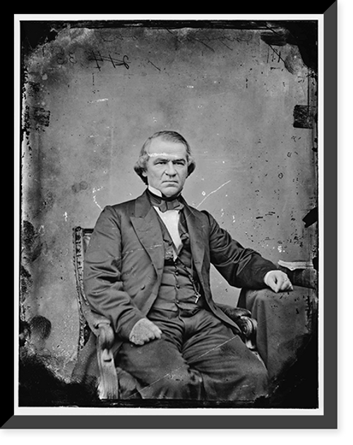 Historic Framed Print, Judge Field Stephen Johnson appointed to the Supreme Court by Lincoln in 1863 photo c. 1875,  17-7/8" x 21-7/8"