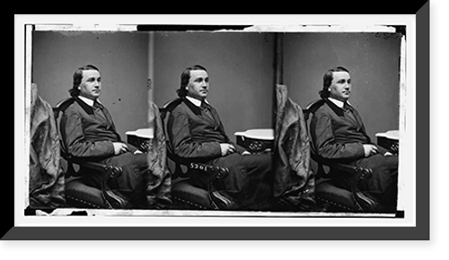 Historic Framed Print, Plaisted Hon. Harris Merrill of Maine Col. of 11th Maine Inf. U.S.A.,  17-7/8" x 21-7/8"