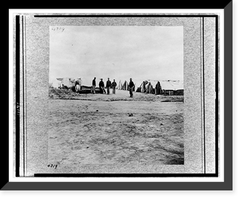 Historic Framed Print, Camp of 10th U.S. Colored Infantry,  17-7/8" x 21-7/8"