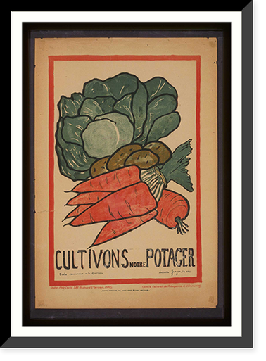 Cultivons Notre Potager, Vintage Wall Art